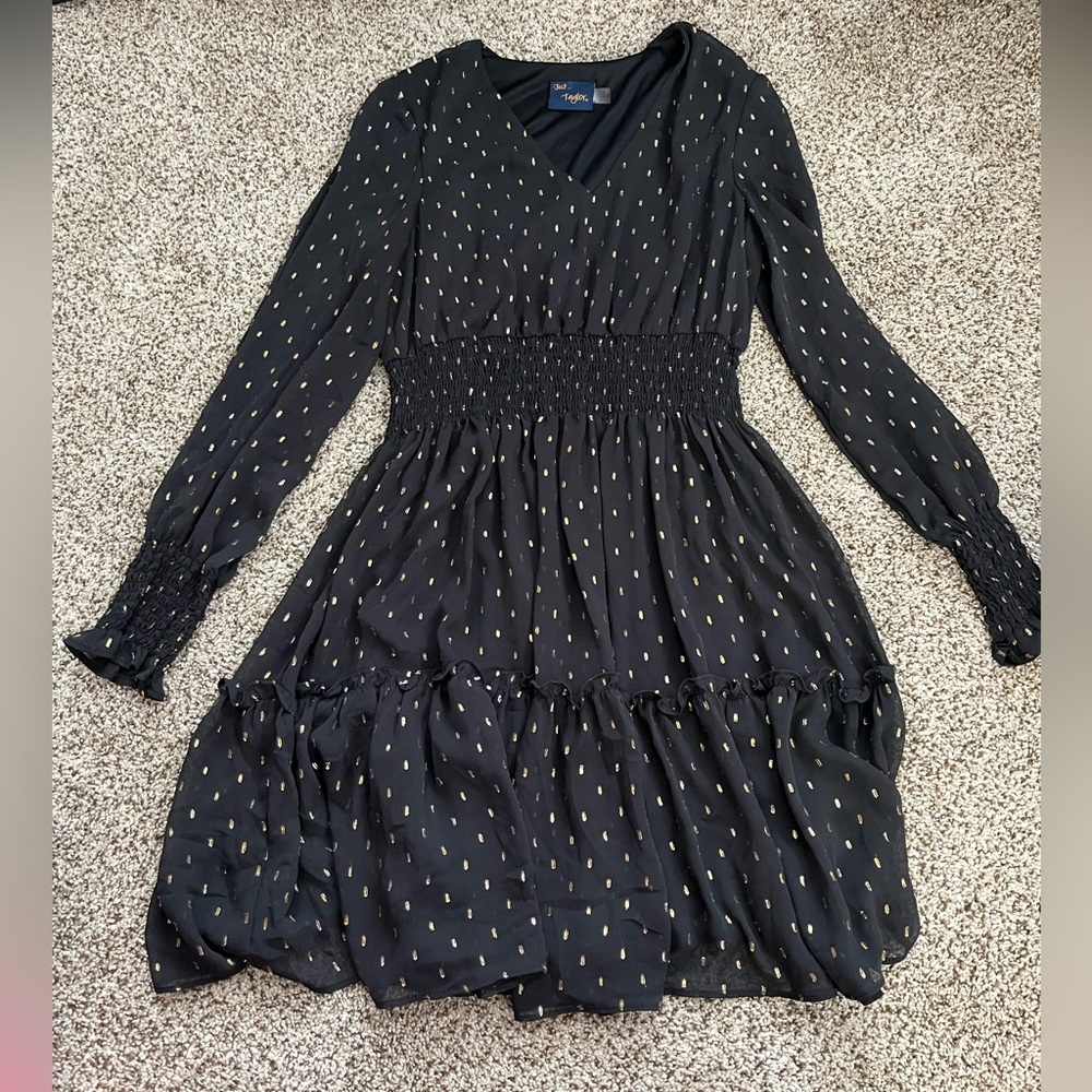 Black and Gold Dress